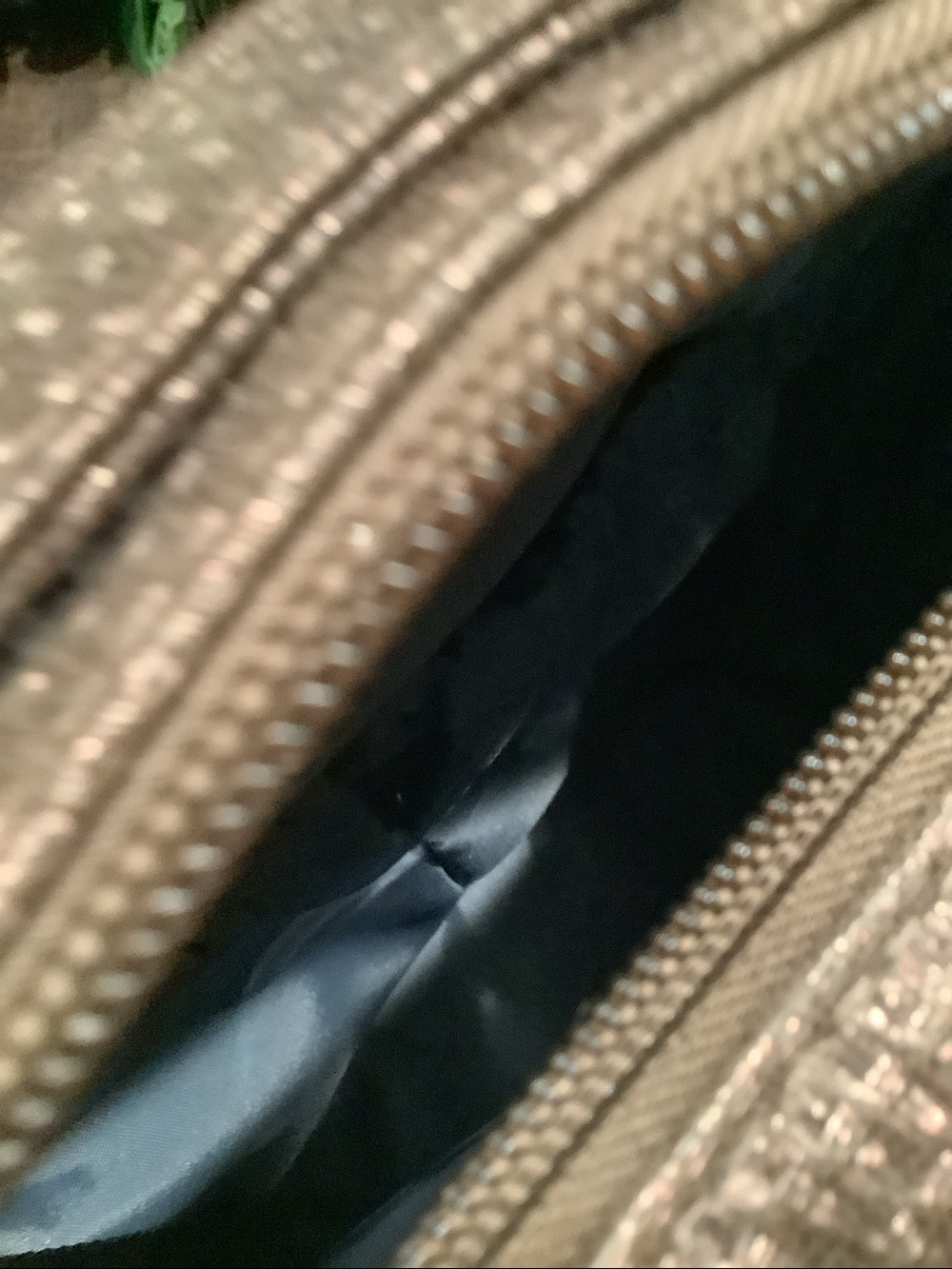 HKWIP bronze brown sparkly crossbody bag - Picture 3 of 3